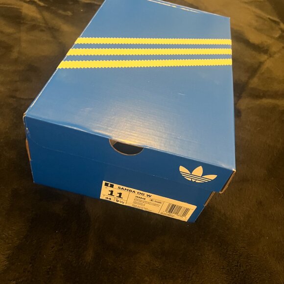 Women’s Adidas Samba OG – Cream White / Collegiate Green – Size 11 - Picture 8 of 10